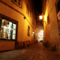 Gasse Beim Griechenbeisl Nachts