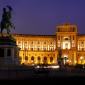 Wiener Hofburg at night