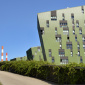 Wohnhaeuser beim Gasometer