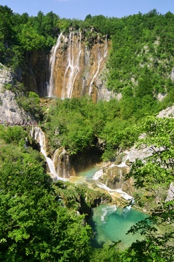 Slap Plitvice From the Distance