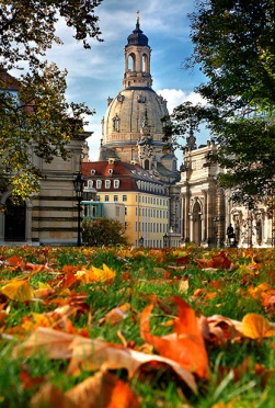 Frauenkirche in autumn