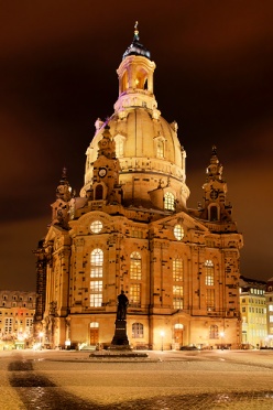 Dresden Frauenkirche Winter Night