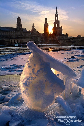 Winter Sunset in Dresden