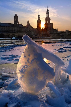 Winter Sunset in Dresden