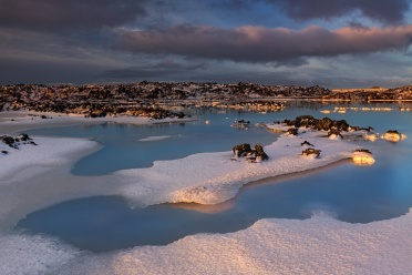 Blue Lagoon Winter Sunrise