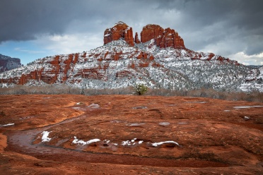 Cathedral Rock View in Winter
