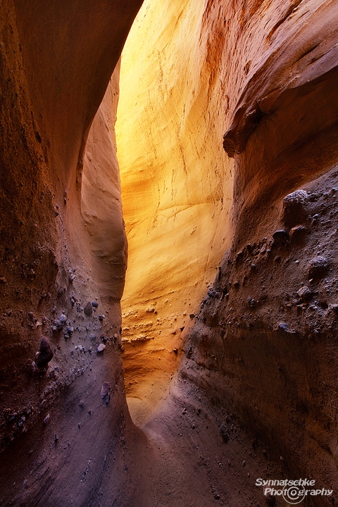 Slot canyon in the Anza-Borrego Desert