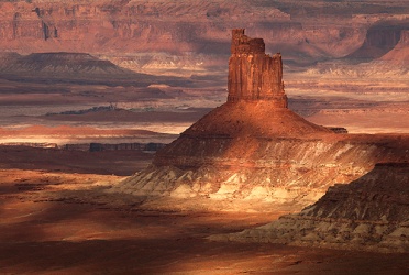 Lights and Shadow on a Canyonlands Butte