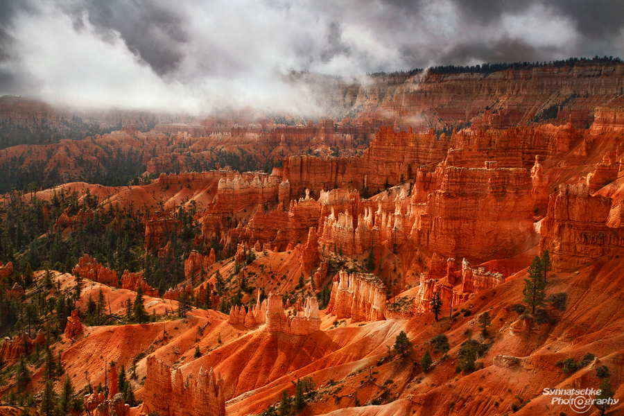 Bryce Canyon with clouds