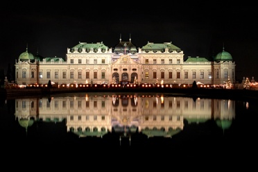 Schloss Belvedere at Night