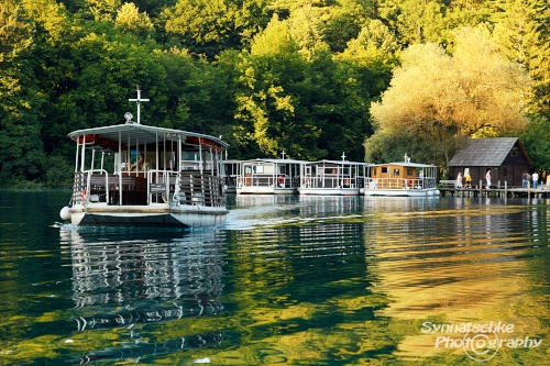 Boat at Kozjak Jezero Evening