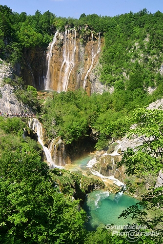Slap Plitvice From the Distance