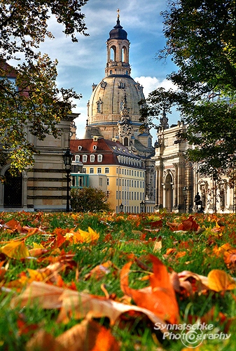 Frauenkirche in autumn