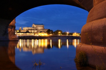 Blue Hour Augustusbruecke Arch