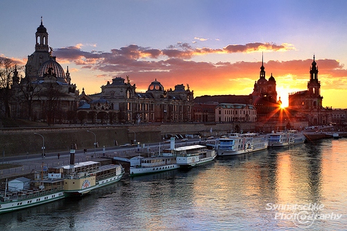 Dresden Cityscape Sunset