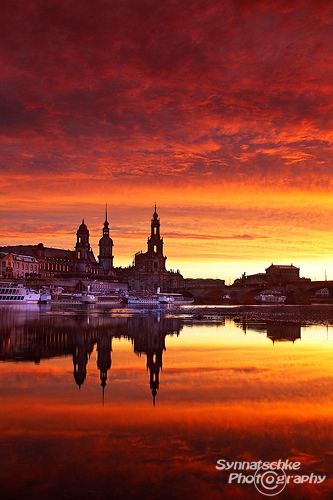 Dresden Skyline Sunset 2