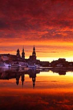 Dresden Skyline Sunset 2