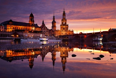 Dresden Sunset Augustusbruecke