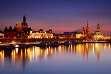 Dresden Sunset Winter