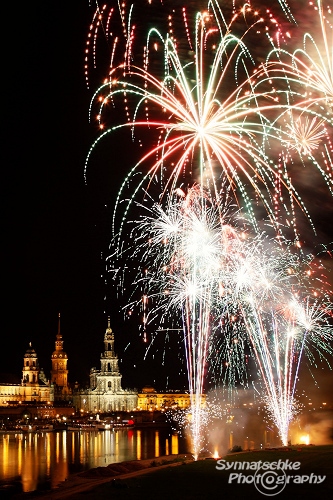 Fireworks Dresden Elbel