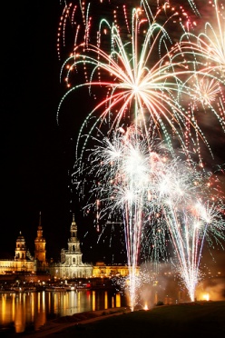 Fireworks Dresden Elbel