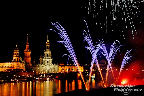Fireworks Dresden Night