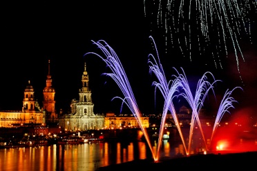 Fireworks Dresden Night