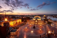 Semperoper at Sunset