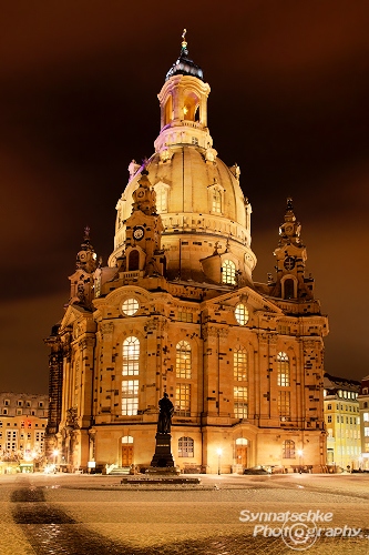 Dresden Frauenkirche Winter Night