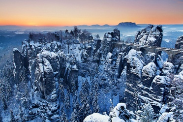 Bastei - Winter in the Saechsische Schweiz