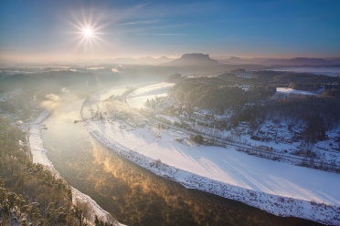 Winter Basteiaussicht, Saxon Switzerland