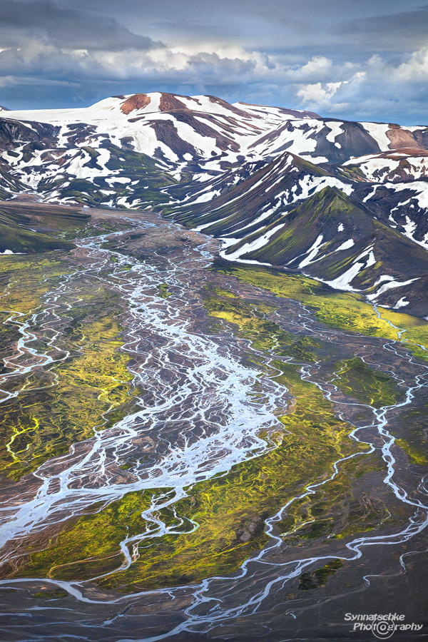 A braided river