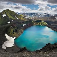 Hnausapollur - Lake in the Icelandic Highlands