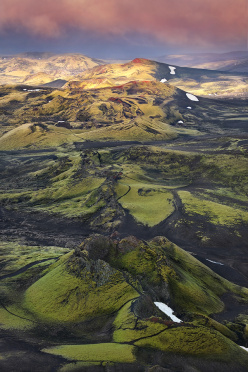 Laki Crater at Sunrise