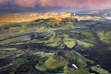 Lakagigar - Laki craters at sunrise