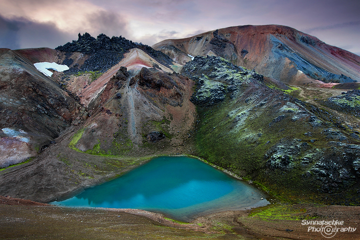 Hidden Pond at Landmannalaugar