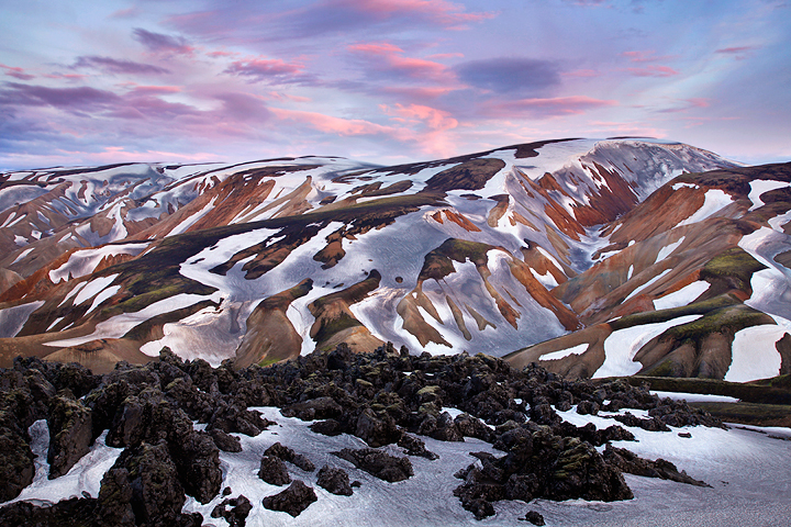 Landmannalaugar Midnight Sun