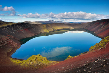 Ljotipollur on a sunny day