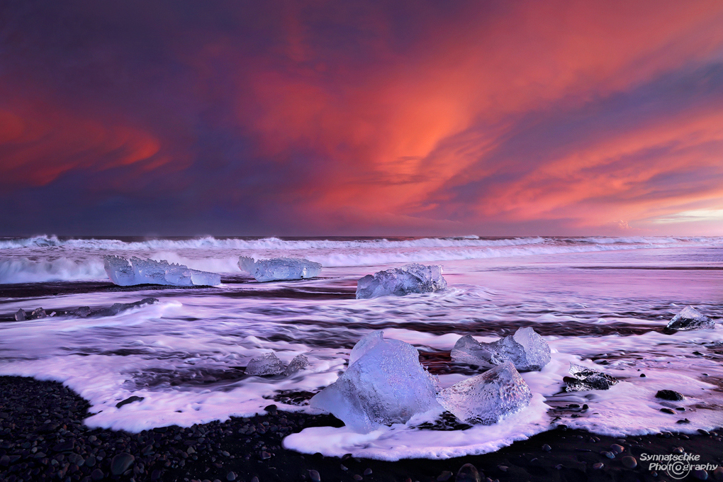 Diamond Beach Sunset