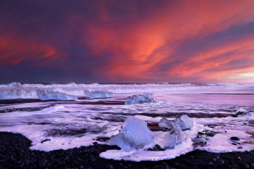 Diamond Beach Sunset