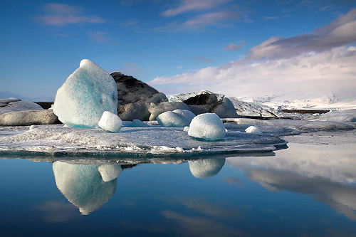Iceberg Marbles at Jokulsarlon Lagoon