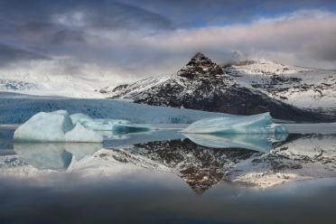 Icebergs and reflection