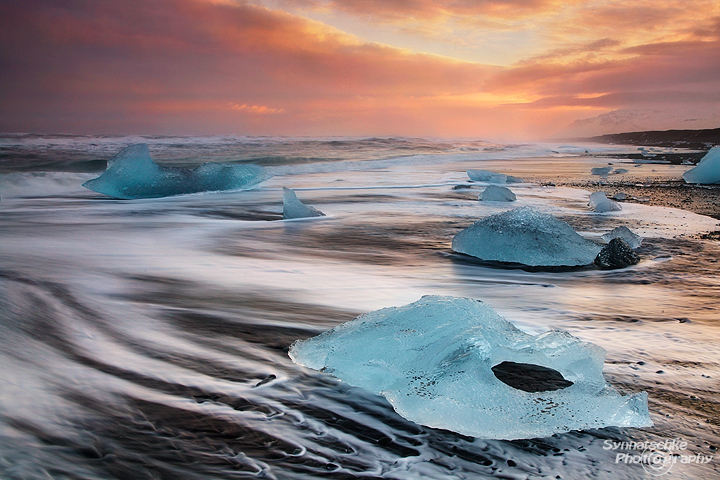 Ice at Jokulsarlon Beach