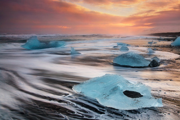 Ice at Jokulsarlon Beach