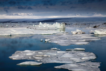 Jokulsarlon Lagoon in the morning light