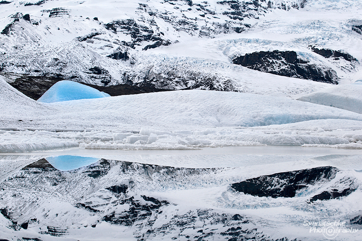 Reflections on a Fjallsarlon Glacial Lagoon