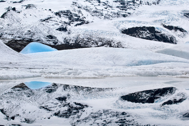 Reflections on a Fjallsarlon Glacial Lagoon