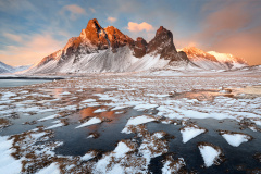 Eystrahorn winter sunset