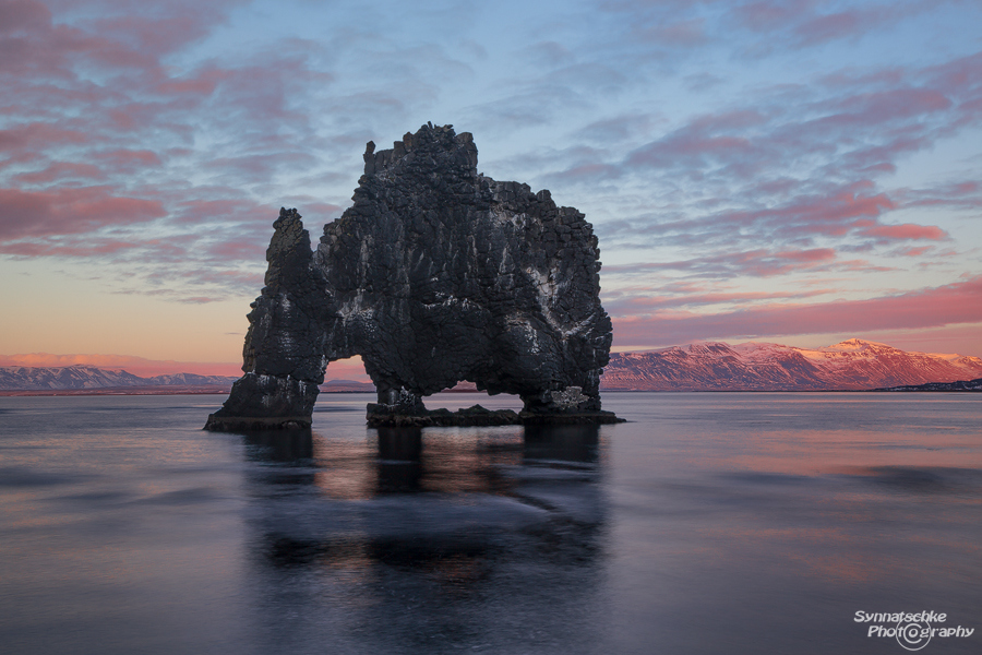 Hvitserkur at Sunset