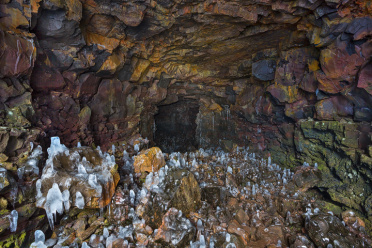 Icy Lava Cave